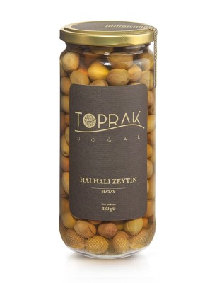 Toprak Doğal - Halhali Zeytini 480 G Hatay Net:300G Zeytin