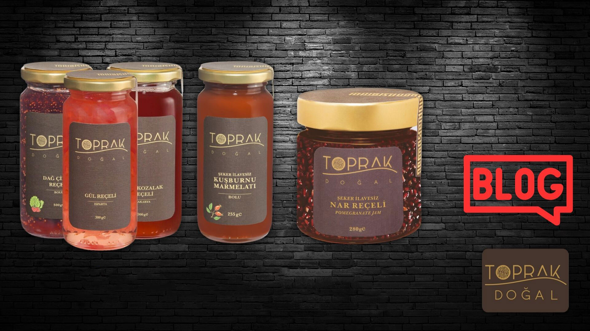 Premium Quality Organic Jams & Marmalades at Toprak Dogal